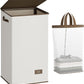 SOLEDI Laundry Hamper with Lid 100L Large & Tall Collapsible Laundry Basket, Clothes Hamper with Bag Removable Easy to Carry, Dirty Hampers for Bedroom, Bathroom, Dorm, College, Off-White