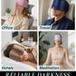 Zenssia Satin Sleep Mask for Women and Men, Lightweight Padded Eye Mask with Adjustable Strap, Comfort Blackout for Travel and Nap - Light Plum