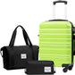 LONG VACATION Carry On Luggage 20 Inch, Luggage Sets 3 Piece with Spinner Wheels & YKK Zipper TSA Lock, ABS+PC Hardside Suitcase Lightweight Travel Luggage (APPLE GREEN, 20 Inch)