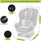 Padded Car Seat Travel Bag for Airplane, Heavy Duty Backpack for Air Travel, Water-Resistant Carrier with Shoulder Strap, Fits Most Car Seats (Black)