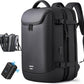 Vacuum Seal Travel Backpack 45L Expandable Air Compression System Water Resistant 17 Inches Laptop Backpack for Women & Men with USB Charging Port- Vacuum Pump Included