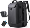 Vacuum Seal Travel Backpack 45L Expandable Air Compression System Water Resistant 17 Inches Laptop Backpack for Women & Men with USB Charging Port- Vacuum Pump Included
