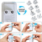 Universal Travel Adapter Kit, VINTAR PD 35W International Power Adapter with 4 AC 3 USB Ports(2 USB C), Type A,B,C,D,E/F,G,I,M Swap Adapt Attachments, Travel Adapter Worldwide for Europe/Africa/AUS