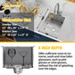 Small Kitchen Sink,15x20 Inch Bar Sink Stainless Steel Drop In Small Kitchen Sink Ideal Choice For Small Space Nice As Toprmount Prep Sink,RV Kitchen Sink With Bottom Grid,Soap Mat And Drain Assembly