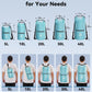 HEETA Waterproof Dry Bag with Front Zippered Pocket for Women Men, 5L/10L/20L/30L/40L Roll Top Lightweight Dry Storage Bag Backpack for Travel, Kayaking, Boating, Rafting, Camping, Hiking & Beach