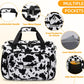 Underseat Carry On Luggage Lightweight Travel Tote Weekender Bag Overnight Duffle Bag for Travel, Travel Essentials Personal Item Travel Bag for Women and Men, Cow Pattern-16Inch