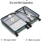 KYME Hardside Carry On Luggage 22x14x9 Airline Approved with TSA Lock Hardshell 22 Inch Suitcase with Spinner Wheels Small Travel Rolling Luggage with Cup Holder for Men Women Green
