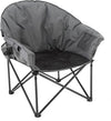 ARROWHEAD OUTDOOR Oversized Heavy-Duty Club Folding Camping Chair with Pocket, Cup Holder, Portable, Padded, Moon, Round, Saucer, Supports 330lbs, Carrying Bag
