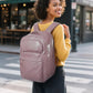 BAGSMART 30L Travel Backpack, 15.6 Inch Carry On Backpack Flight Approved, Personal Item Travel Bag, Water Resistant Weekender Bag Daypack, Rose Purple