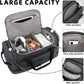 ZOMFELT Duffle Bag for travel, 40L Canvas Travel Duffel Bags for Men Women, Water Resistant Overnight Weekender Bag with Toiletry Bag & Shoe Compartment, Carry on Luggage Bag for Travel, Gym, Black - Roamly
