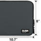 BUBM Double Layer Electronics Organizer, Travel Gadget Bag for Cables, Memory Cards, Flash Hard Drive and More, Fit for iPad or Tablet(up To 9.7")--Large, Gray