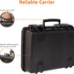 Amazon Basics Hard Camera Case, Medium, Black, Solid, 18"L x 14"W x 6"H