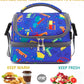 FlowFly Kids Double Decker Cooler Insulated Lunch Bag Large Tote for Boys, Girls, Men, Women, With Adjustable Strap, Car