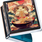 8‑Compartment Metal Pill Box Organizer – Portable Medicine Case 3″×2.6″ | Food‑Grade Dividers | Secure Snap Button Lid | Travel & Gift for Seniors (Ramen Kitty Feast)