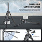 NEEWER LITETRIP LT07 61" Aluminum Travel Tripod for Camera w Pan Tilt Low Profile Ball Head, Arca QR Plate Compatible with Peak Design Tripod Plate V3, Dual Center Axis, Phone Holder, Max Load 22lb