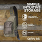 Orvis Mini Sling Pack (26B2) Shoulder Strap Tackle Backpack - Fly Fishing Tool Bag of 100% Recycled ECO CORDURA Fabric With TPU Coating, 5-Liter Capacity and Internal Features, Dusty Olive - One Size