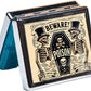 Cute and Portable Metal Pill Organizer – 8 Compartments, Elegant Chrome Finish, Ideal for Travel and Daily Use (Beware Poison Coffin)