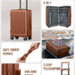 Joyway Luggage Sets 3 Piece with Spinner Wheels, Carry On Luggage 20In with ABS+PC Hardshell, Lightweight Suitcase Set with TSA Lock and Pressure-resistant Frame, 20/24/28 Inch, Brown