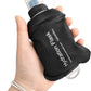 GYGYL Soft Flask, TPU Collapsible Soft Water Bottle for Hydration Pack, Running Vest, Leak-Proof Folding Water Bottle for Hiking Cycling Climbing Jogging-150ml Black