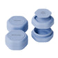 Cadence Travel Containers Basic Skincare Set - Magnetic Containers with Lids,Carry On Travel Essentials For Women/Men - 3 Small Capsules (0.56oz) - Cleanser, Moisturizer & Sun-Icon Labels - Pacific