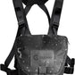 GAIARENA Binocular Harness Chest Pack, Waterproof Bino Harness with Rangefinder Pouch for 12x42 Binoculars Bino Chest Harness Adjustable Binocular Chest Pack for Hunting Hiking (Mid Size)