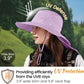 ZOORON Sun Hat for Men Women Fishing Hat with Neck Flap Wide Brim Bucket Hat UV Protection for Beach Camping Hiking