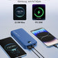 Portable Charger, 12000mAh 22.5W USB C Power Bank Fast Charging with Built-in Cables & Wall Plug, 5-in-1 External Battery Pack with LED Display, Perfect Backup Charger for iPhone, iPad, Samsung Navy