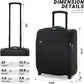 Verage Under Seat Luggage with Wheels, Softside Expanable Small Suitcase Carry On Luggage Bags for Airlines Airplanes Short Trip Men Women (Black, 16-Inch Rolling Underseat)