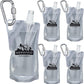 5-Pack 1L Hiking Collapsible Water Bottles with Mountaineering Buckle (Not Suitable for Climbing) BPA-Free Foldable Backpacking Water Bottle for Camping Hiking Running Cycling Mountaineering