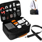 Extra Large Electronics Organizer Travel Case, Cable Organizer Bag with Shoulder Strap, Electronics Accessories Storage Double Layer Bags for Cord, Tablet, Headphone, Charger, Tools, DJ Gifts