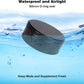 2 Compartment Metal Pill Box - Waterproof Aluminium Travel Pill Case Daily Purse Pocket Medicine Container, Portable Pill Organizer Holder for Medication, Vitamins, Fish Oils