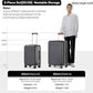 mixi 2-Piece Luggage Sets with Cup Phone Holder and Charger Hard Shell Suitcases with Spinner Wheels, 20+26 Rock Gray