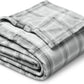 Bare Home Textured Fleece Blanket - Throw/Travel - Ultra-Soft Lightweight for Bed, Sofa, and Couch - Luxury Microplush - Cozy Warm Blanket (Throw/Travel, Tartan Plaid)
