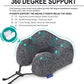 napfun Travel Pillow for Airplane, Premium Memory Foam Neck Pillow for Flight Headrest Sleep, Portable Plane Accessories, Deep Gray