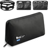 RIGHT AWAY Travel Tech Pouch，Waterproof Cord Case，Electronics Organizer Travel Case，Cable Organizer Storage Bag For Phone, Charger, Accessories(BLACK)