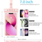 wellhouse Waterproof Phone Pouch, Waterproof Phone Case for iPhone 16 15 14 13 12 Pro Max XS Samsung, IPX8 3D Cellphone Dry Bag Beach Essentials (2 Pack - Blue & Pink7.0, 7 inch)