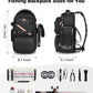 MATEIN Fishing Sling Bag with Lure Rod Holder & Phone Pouch, Waterproof 3600 Tackle box Backpack with Removable Bait Binder