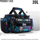 Goture Fishing Tackle Bag with 4 Tackle Boxes, Soft Side 600D Water-Resistant Cross Body Sling Fishing Bag, Small Saltwater Gear Storage Tactical Bags, Gifts for Men/Women (15.75"x9.45"x8.27")