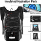 Insulated Hydration Pack Backpack with 3L BPA Free Leak-Proof Water Bladder, Keep Liquids Cool for Up to 5 Hours, Daypack for Hiking, Running, Cycling, Hunting, Climbing
