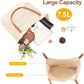 Peicees Crochet Beach Bag For Women Summer Tote Bag Boho Shoulder Bag With Leak-Proof Lining for Vacation Travel Woven Purse