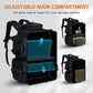 Goture Fishing Backpack, 900D Water-Resistant Tackle Backpack with Rod Holders, 58L Large Storage Gear Fishing Tackle Bag with Detachable Crossbody Bag,8 Lure Pockets,Bottle Holder for Camping Hiking