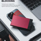 VULKIT Pop up Card Holder Minimalist Credit Card Holder RFID Blocking Slim Metal Card Case for Men or Women(Wine)