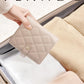 Vlando Travel Jewelry Case,Portable Jewelry Organizer Storage Book with Clear Zipper Velvet Jewelry Pouch Bag Gifts for Traveler Women Girls-Toffee