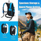 Hydration Backpack Pack with 2L Water Bladder 18L Hiking Backpack Women Men Lightweight Hydropack Insulated Daypack for Biking, Running, Festival - Roamly