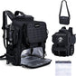 Goture Fishing Backpack, 58L 900D Water-Resistant Insulated Tackle Backpack with Cooler, Rod Holders, 8 Lure Pockets, Detachable Crossbody Bag, Gear Storage Large Fishing Bag for Camping Hiking