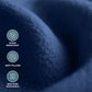 Bare Home Polar Fleece Blanket - Throw - Dark Blue - Warm & Cozy - Premium Fleece for Bed, Sofa, Camping, Travel and Cold Nights - Lightweight Blanket (Throw, Dark Blue)