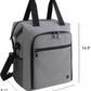 ALLCAMP 6 Bottle Wine Gift Bag - Insulated Tote Cooler, Adjustable Strap, Includes 6 Wine Glasses, Napkins & Corkscrew, Portable Travel Gifting(Gray)
