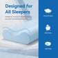 AM AEROMAX Queen Size Firm Contour Memory Foam Pillow, Cervical Pillow for Neck Pain Relief, Neck Orthopedic Sleeping Pillows for Side, Back and Stomach Sleepers.