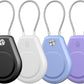 4 Pack Waterproof Secure Holder for AirTag Accessories, Anti-Theft Track Case with Steel Cable, Ultra Durable Scratch-Resistant Cover -Compatible with Apple AirTag for Keychain,Car,Bike,Luggage, Pet