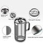 KXIAOCHEN 20oz Insulated Coffee Mug with Lid, Stainless Steel Coffee Cup, Double Wall Vacuum Coffee Tumbler with Handle, Premium Thermal Travel Coffee Mug (Silver grey)